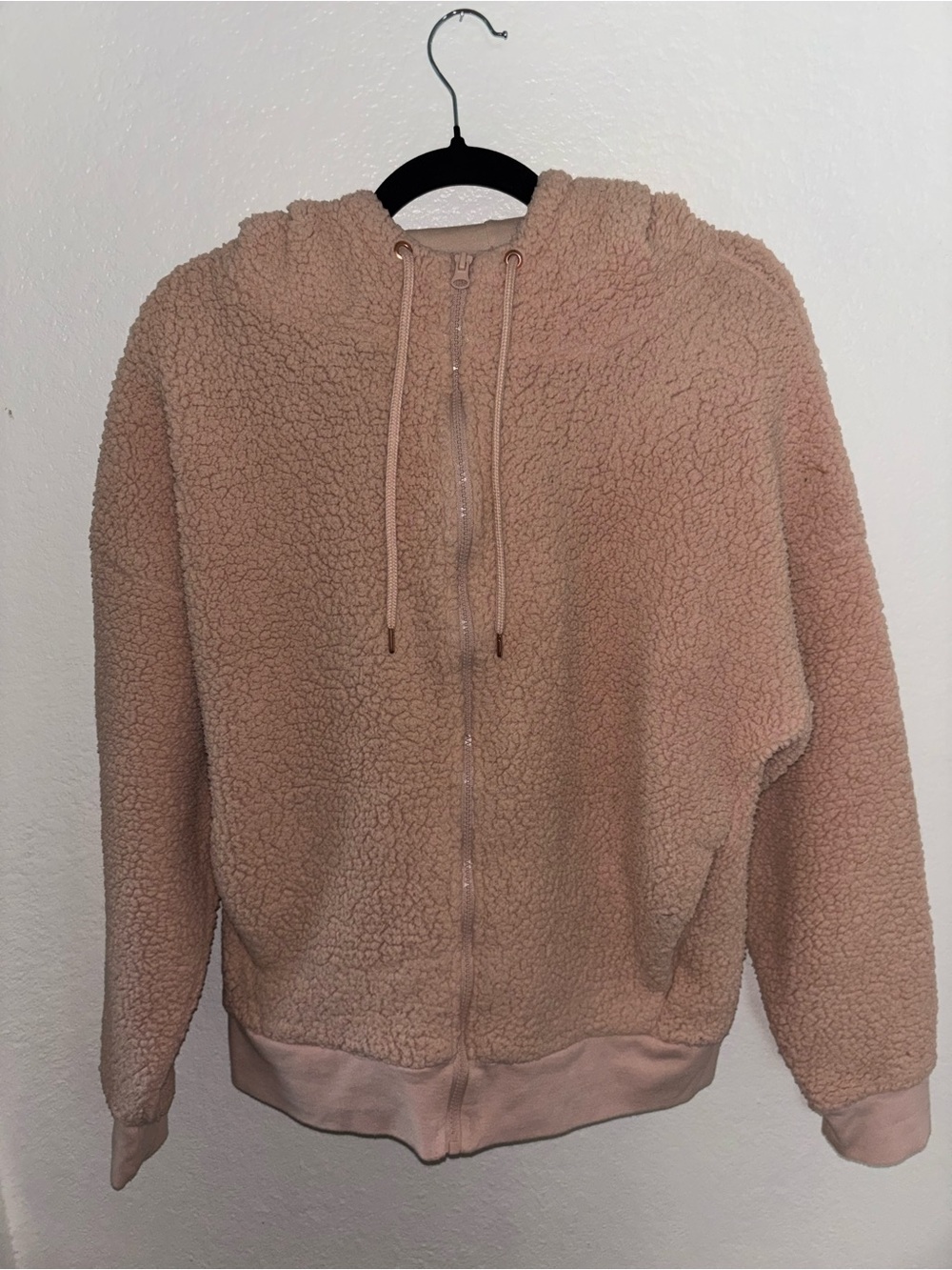 Champion Fleece Zip Teddy Hoodie - Light Pink